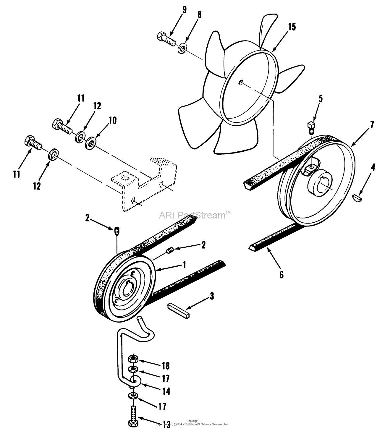 wheel horse 48 mower deck parts diagram