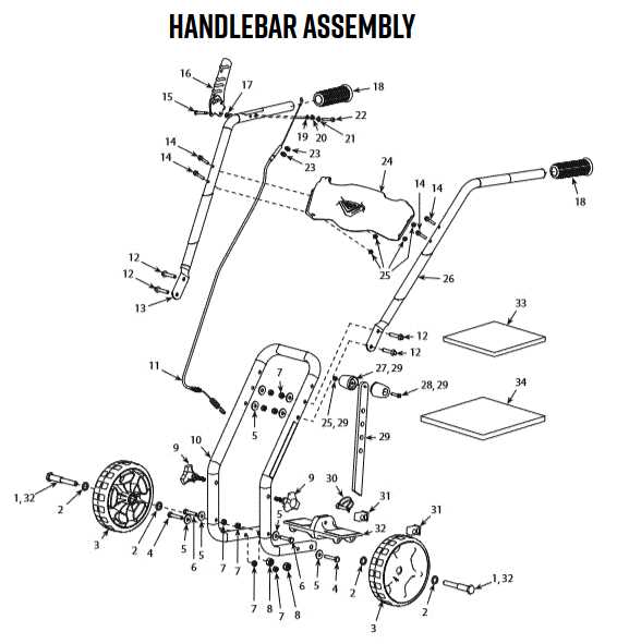 roper tiller parts diagram