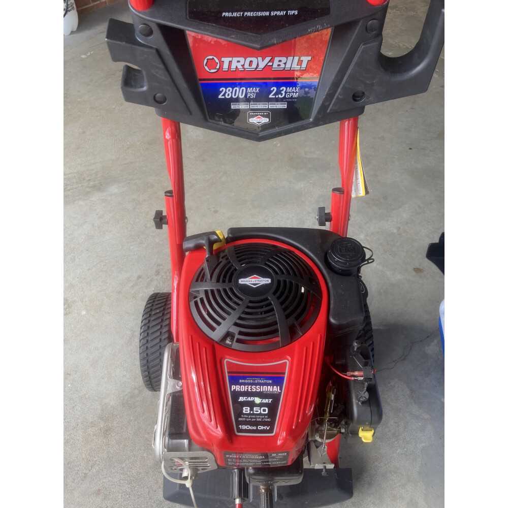 troy bilt power washer parts diagram