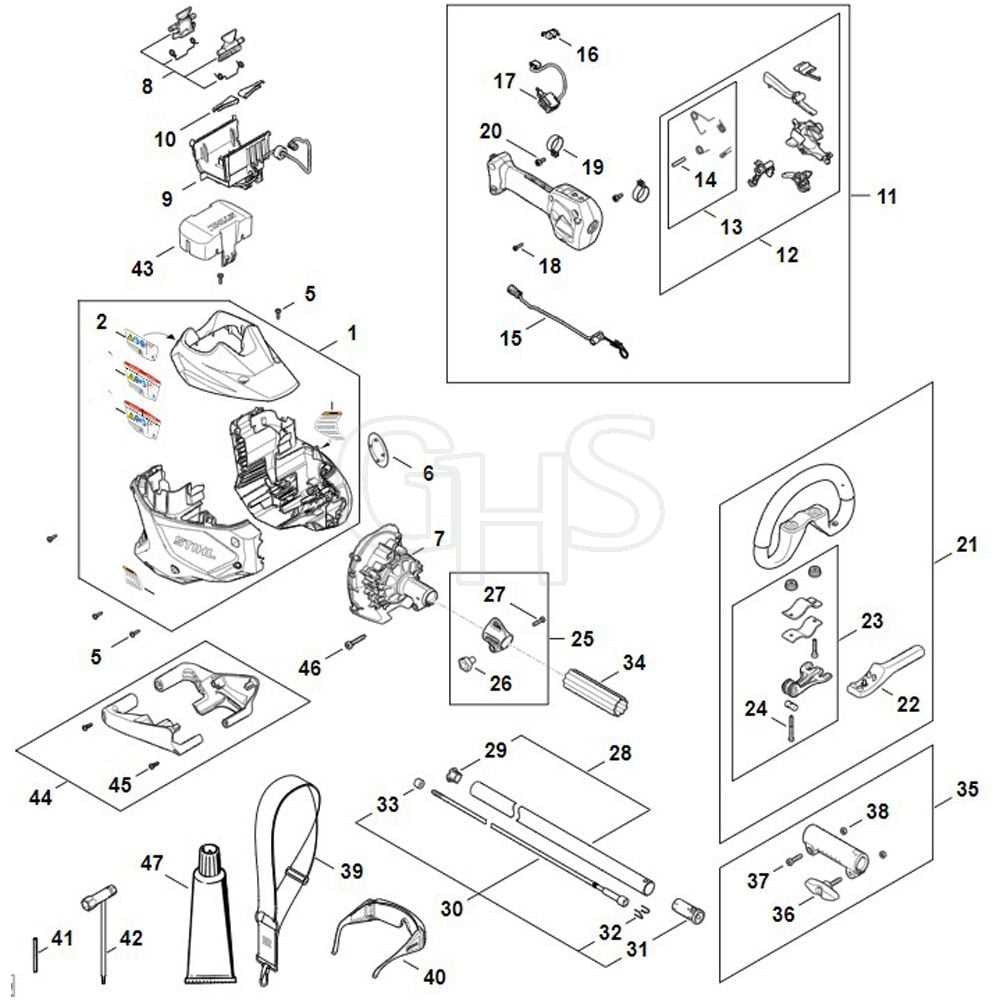 stihl kombi parts diagram