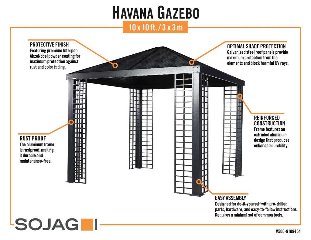 pergola parts diagram