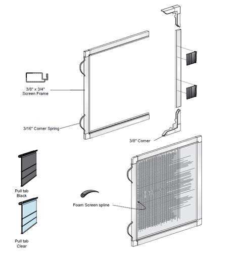 replacement window parts diagram