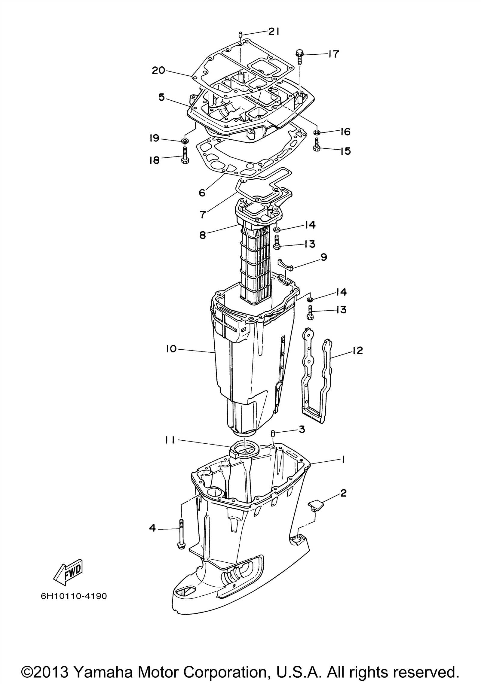 yamaha 90tlr parts diagram