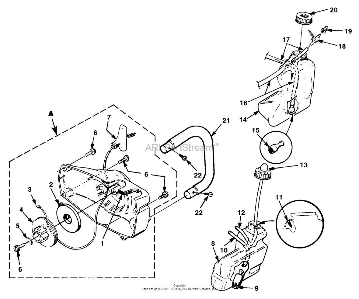 stihl 010 av chainsaw parts diagram