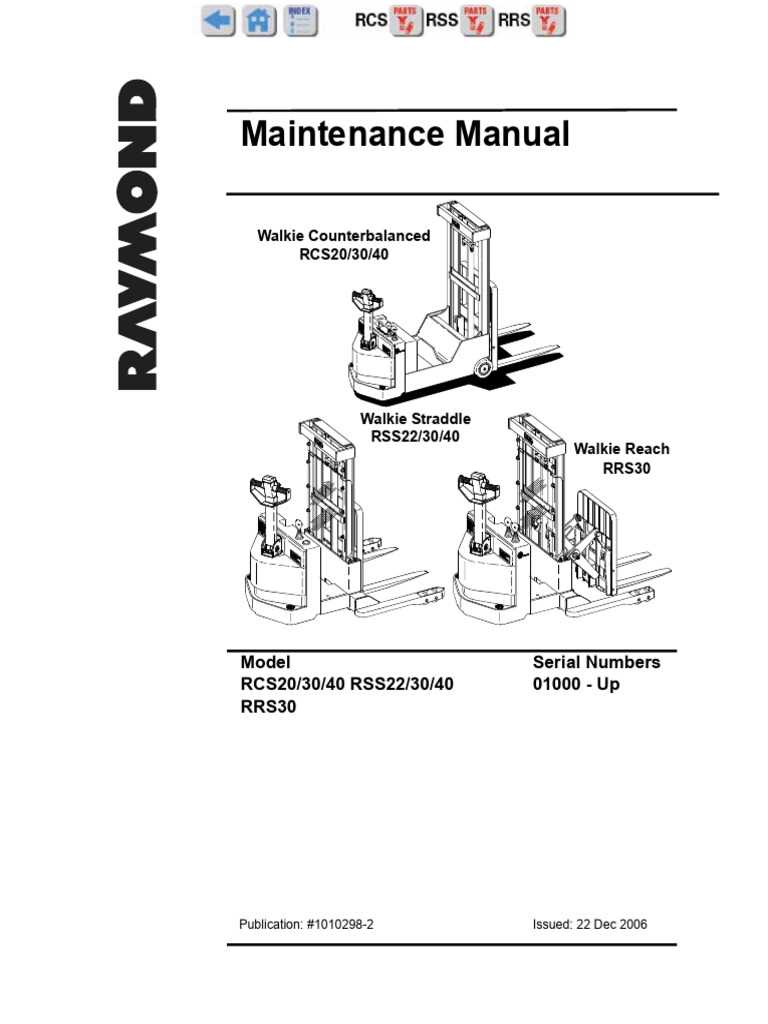 raymond reach truck parts diagram