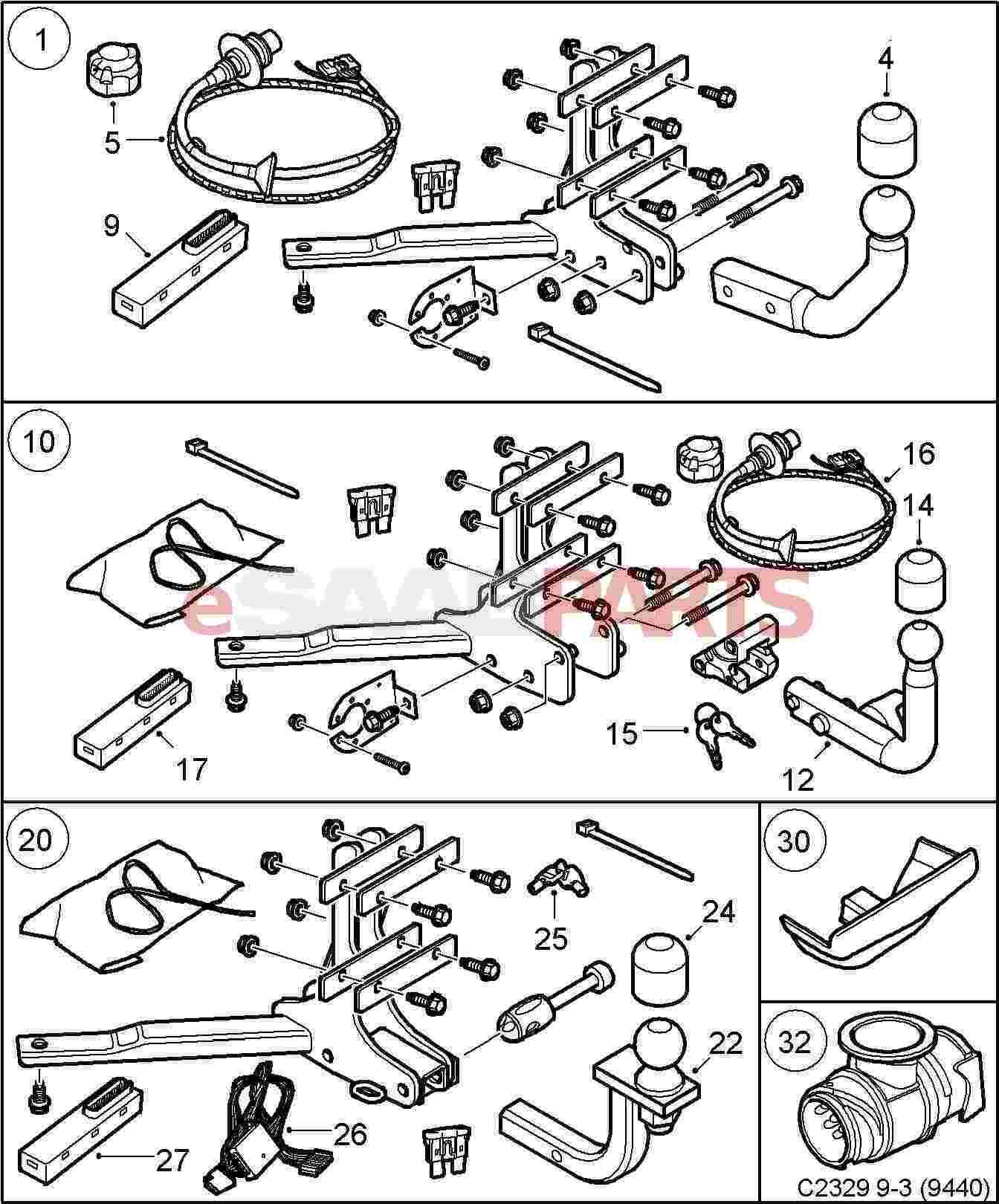 trailer hitch diagram of parts