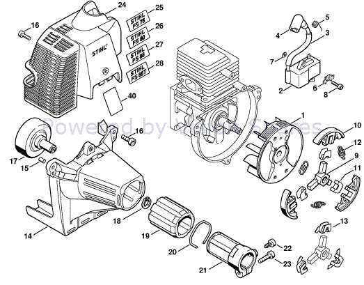 stihl fs85 pro parts diagram