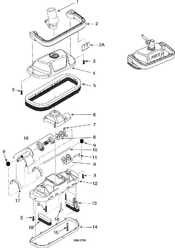 tiger shark pool cleaner parts diagram