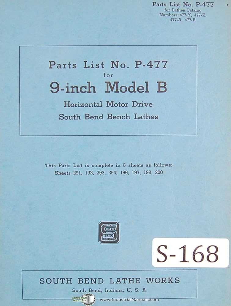 south bend 9 lathe parts diagram