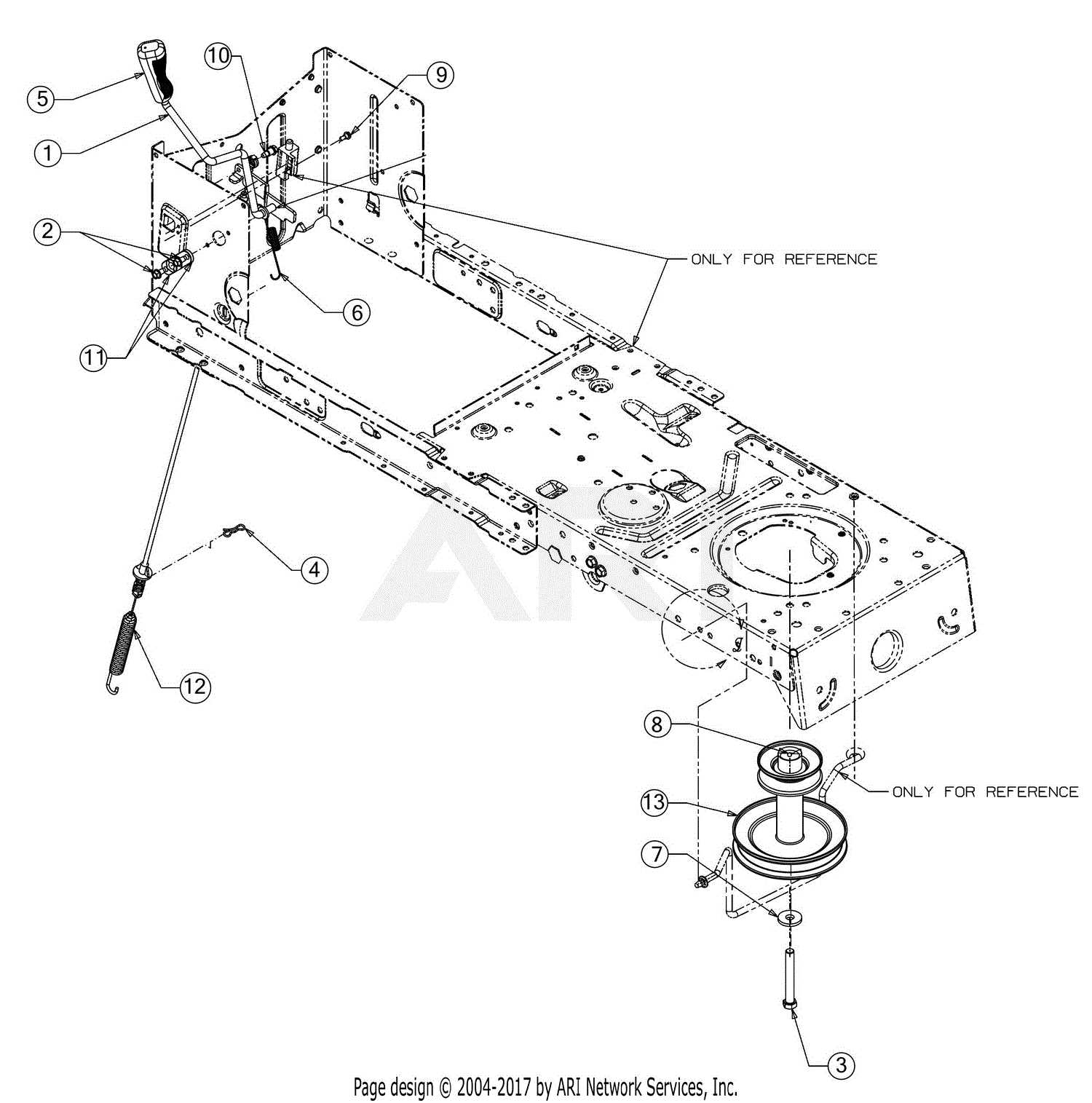 troy bilt bronco riding mower parts diagram