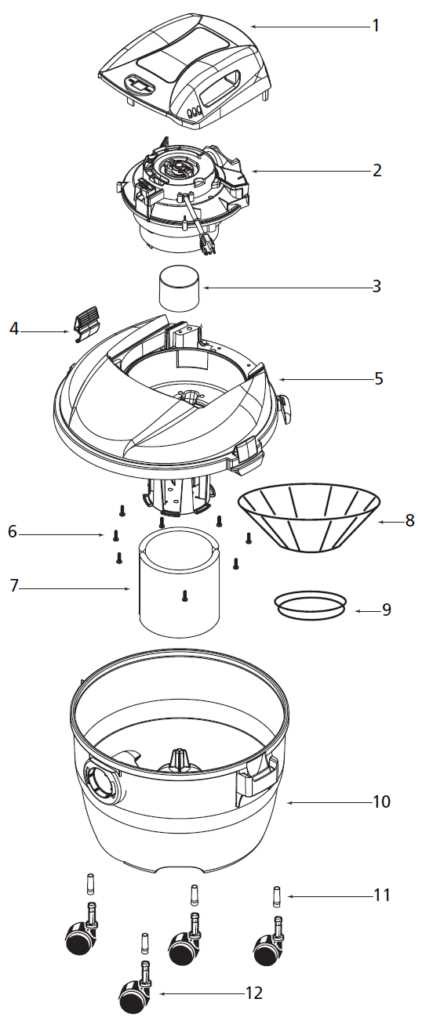 shop vac parts diagram