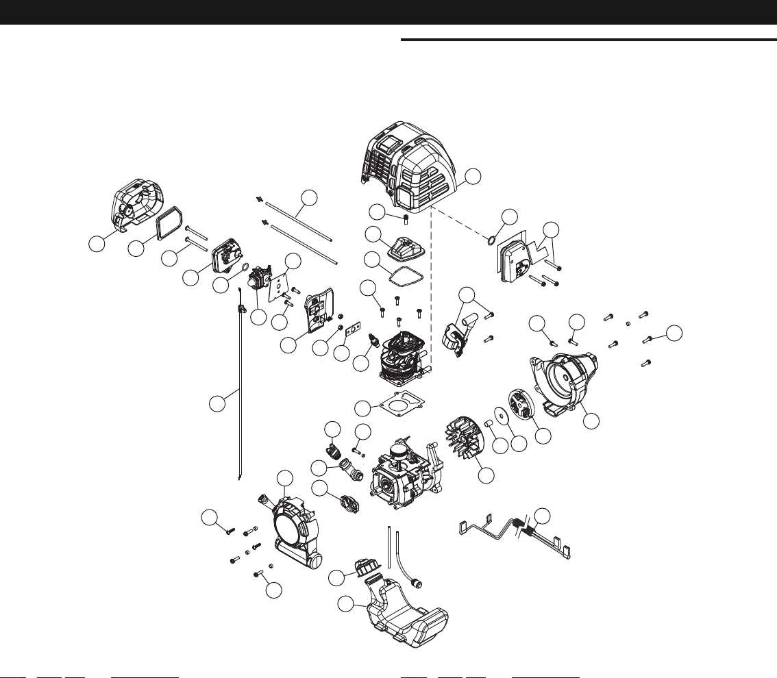 troy bilt 4 cycle trimmer parts diagram