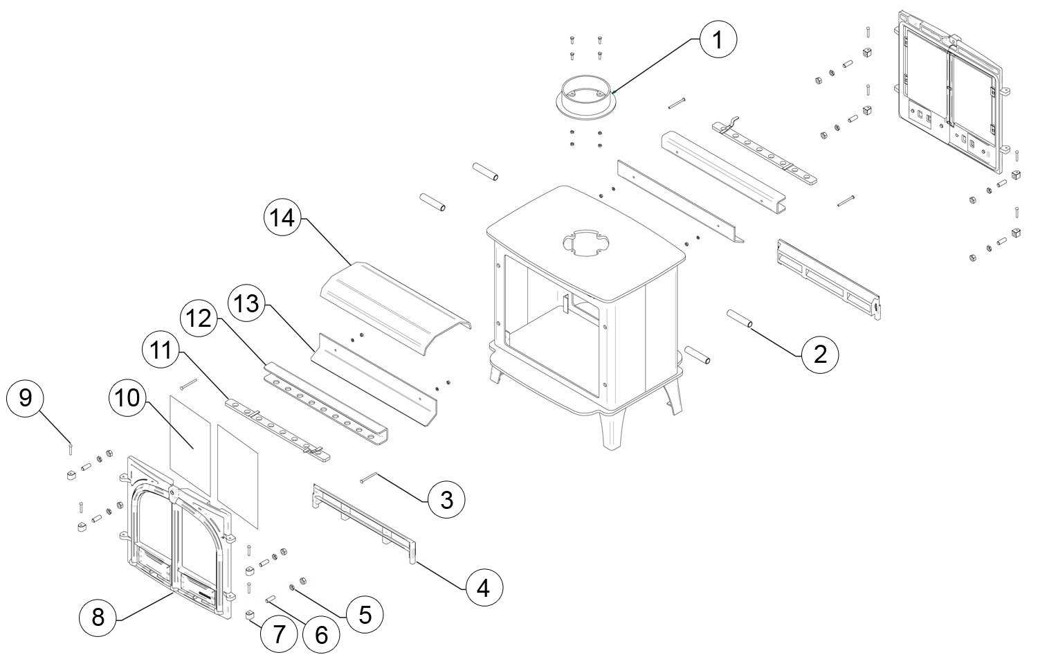 woods m5 parts diagram