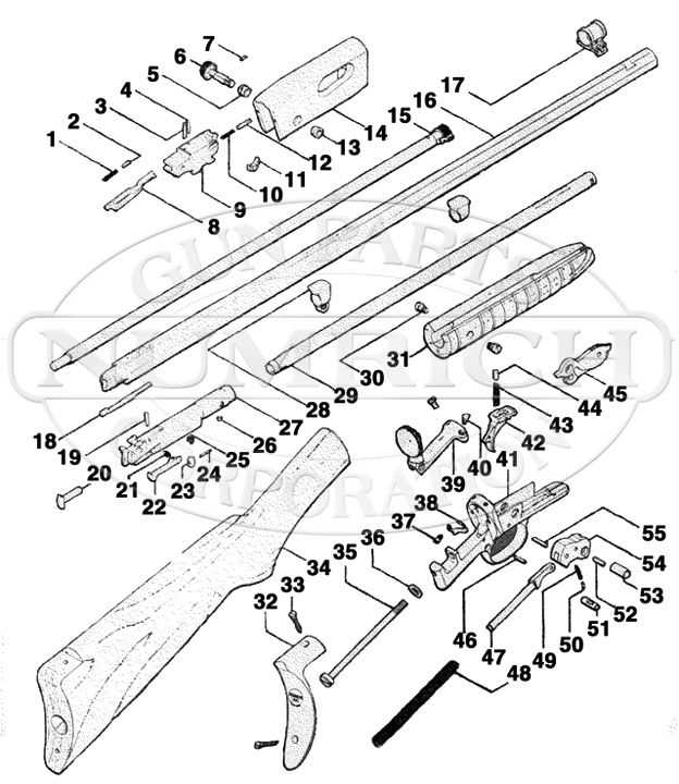 remington 870 diagram parts