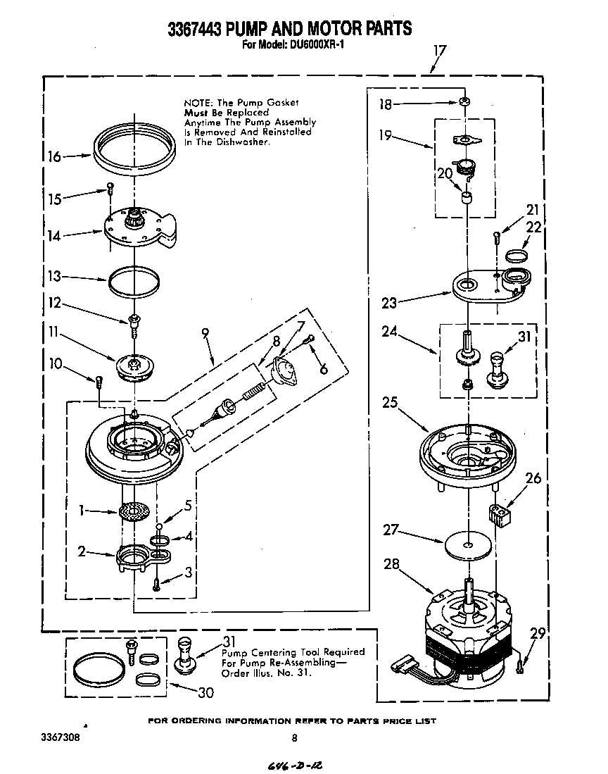 whirlpool gold dishwasher parts diagram