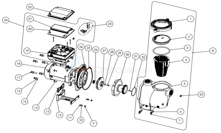 pentair whisperflo parts diagram