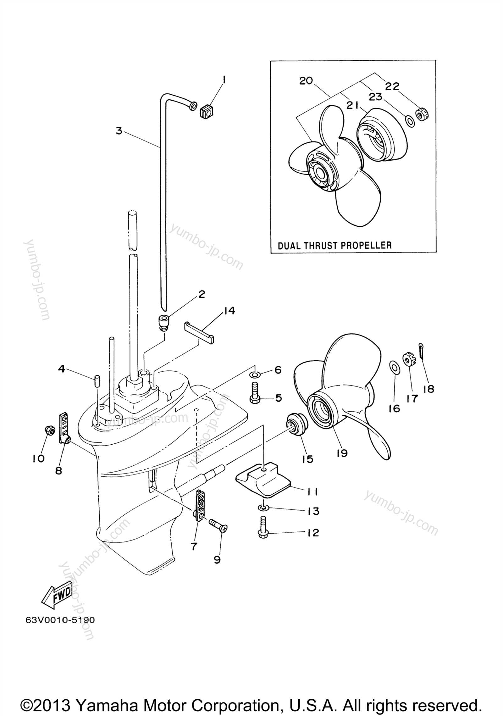 yamaha 9.9 parts diagram