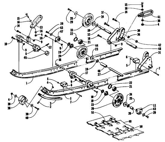 snowmobile track parts diagram