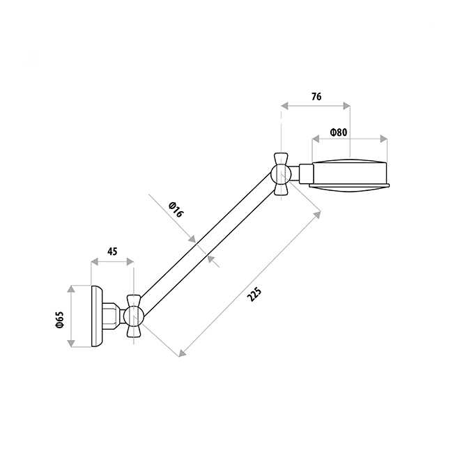 parts of a shower head diagram