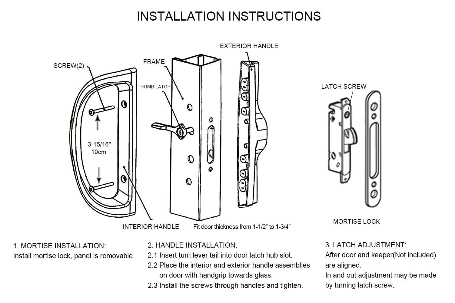 pella patio door parts diagram