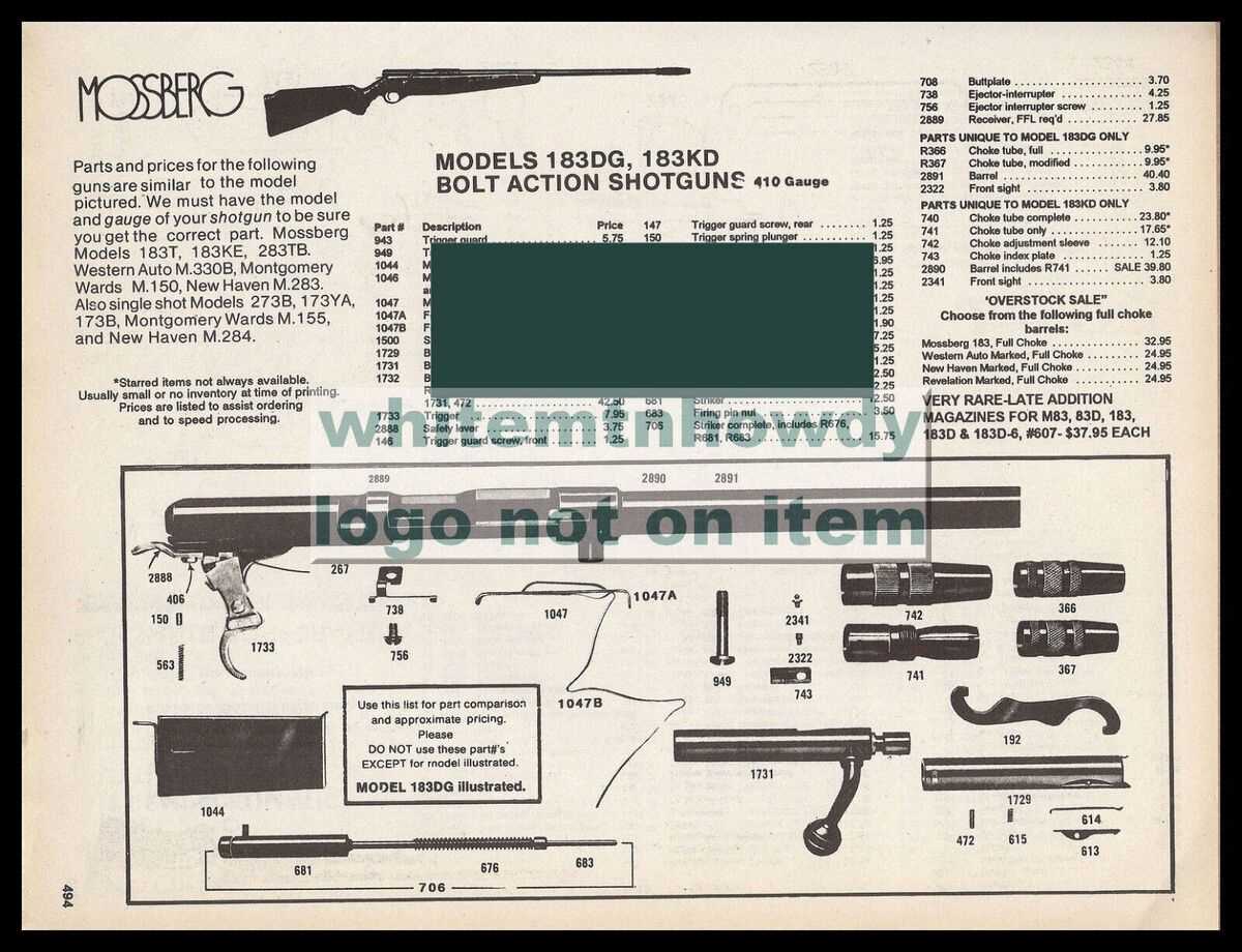 winchester 190 parts diagram