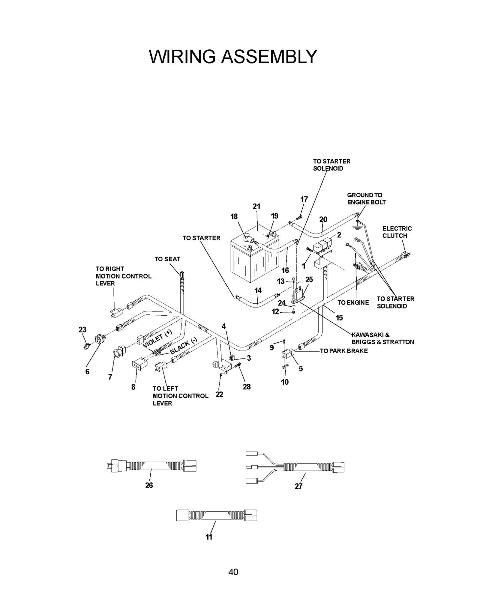 yazoo kees parts diagram