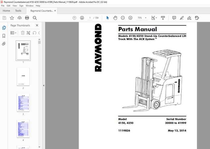 stand up forklift parts diagram