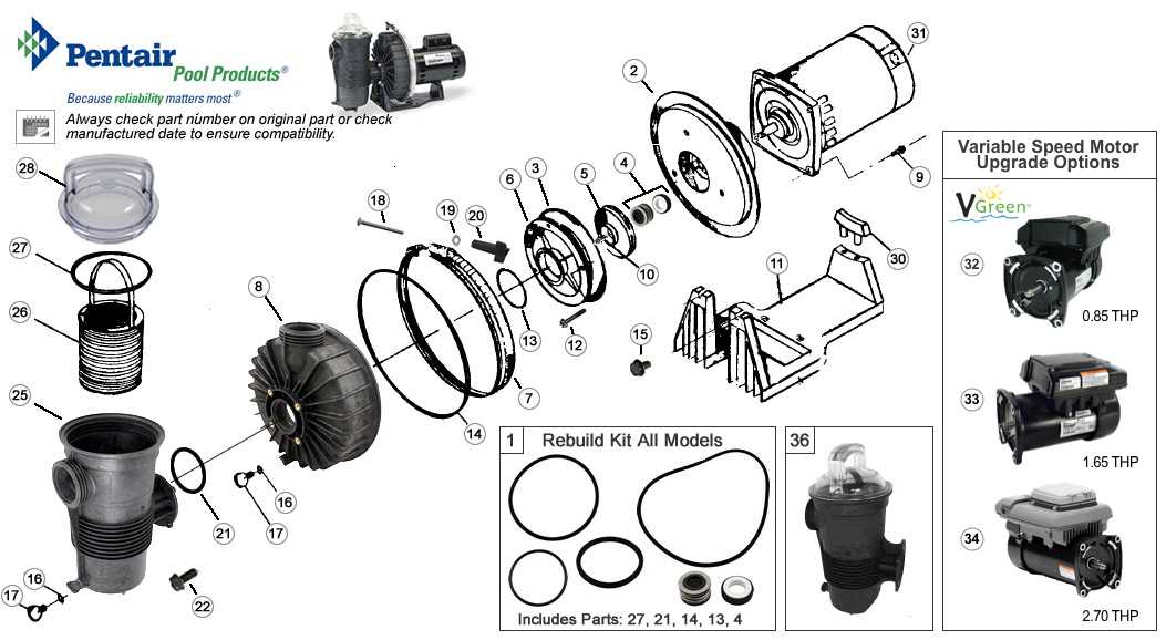 pentair whisperflo parts diagram