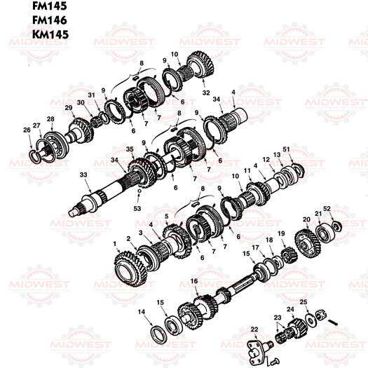 t5 transmission parts diagram