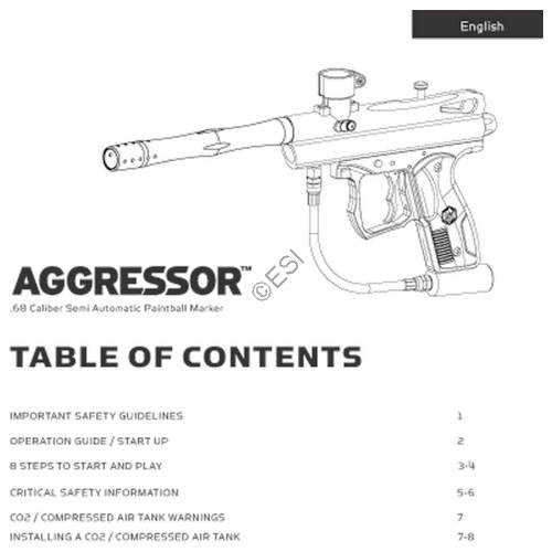 spyder paintball gun parts diagram