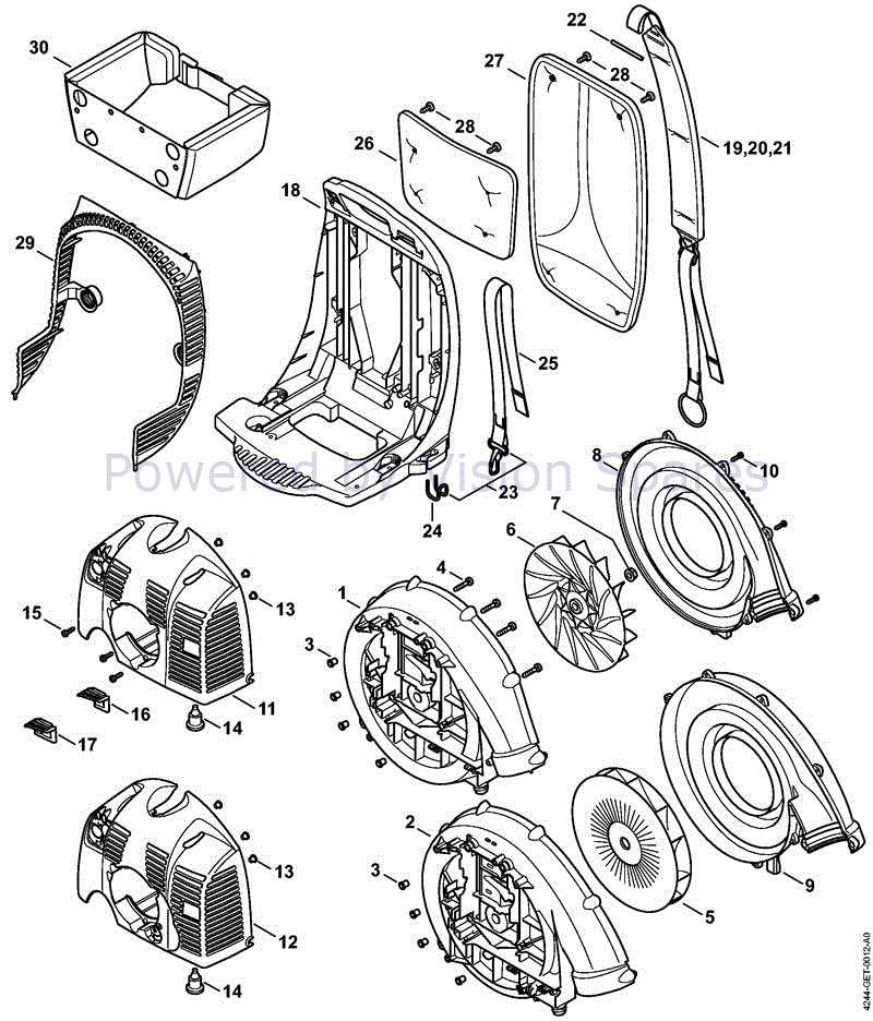 stihl br 450 parts diagram