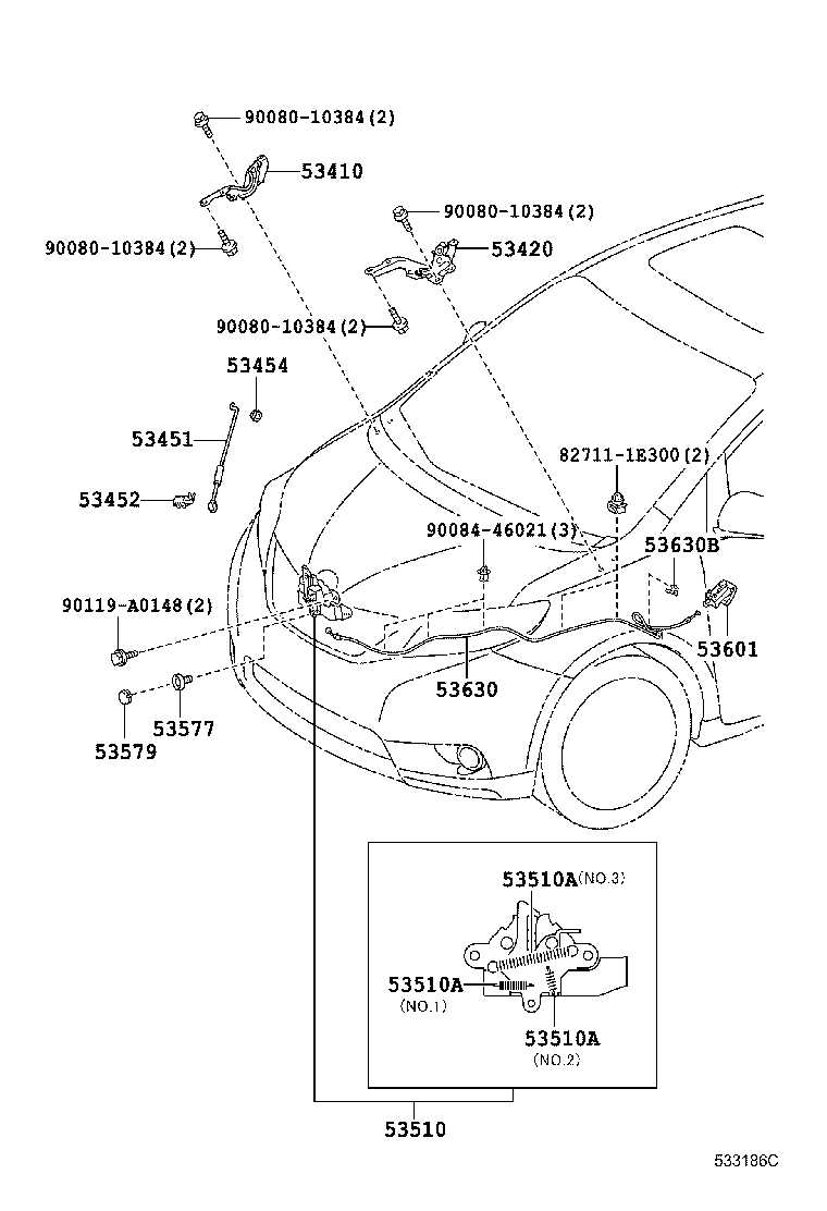 toyota sienna 2011 parts diagram