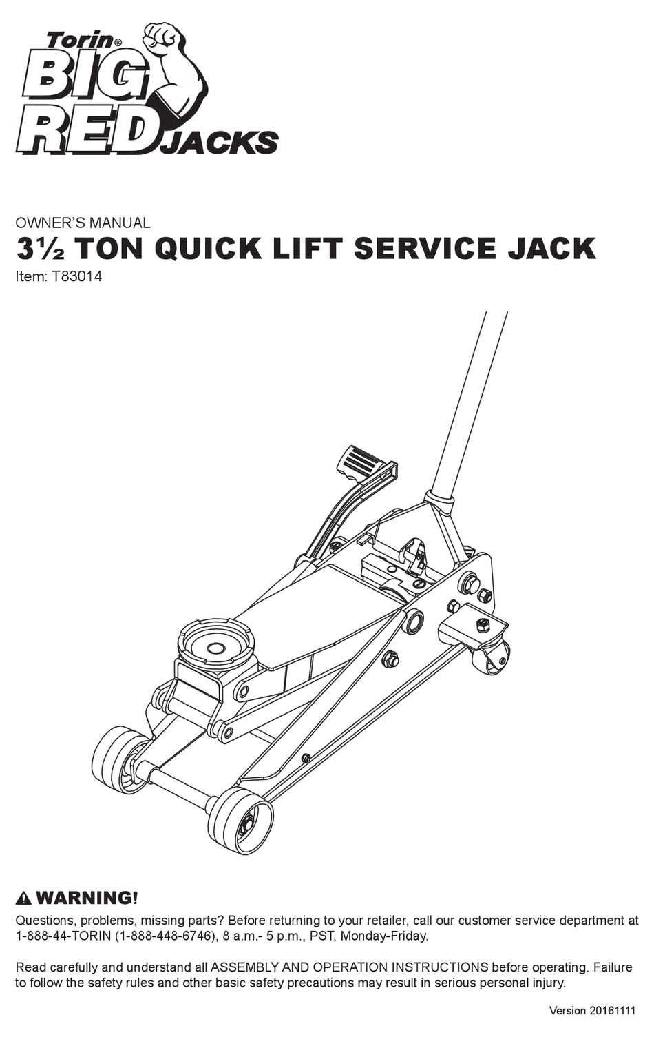 torin floor jack parts diagram