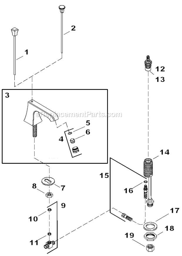 peerless faucet parts diagram