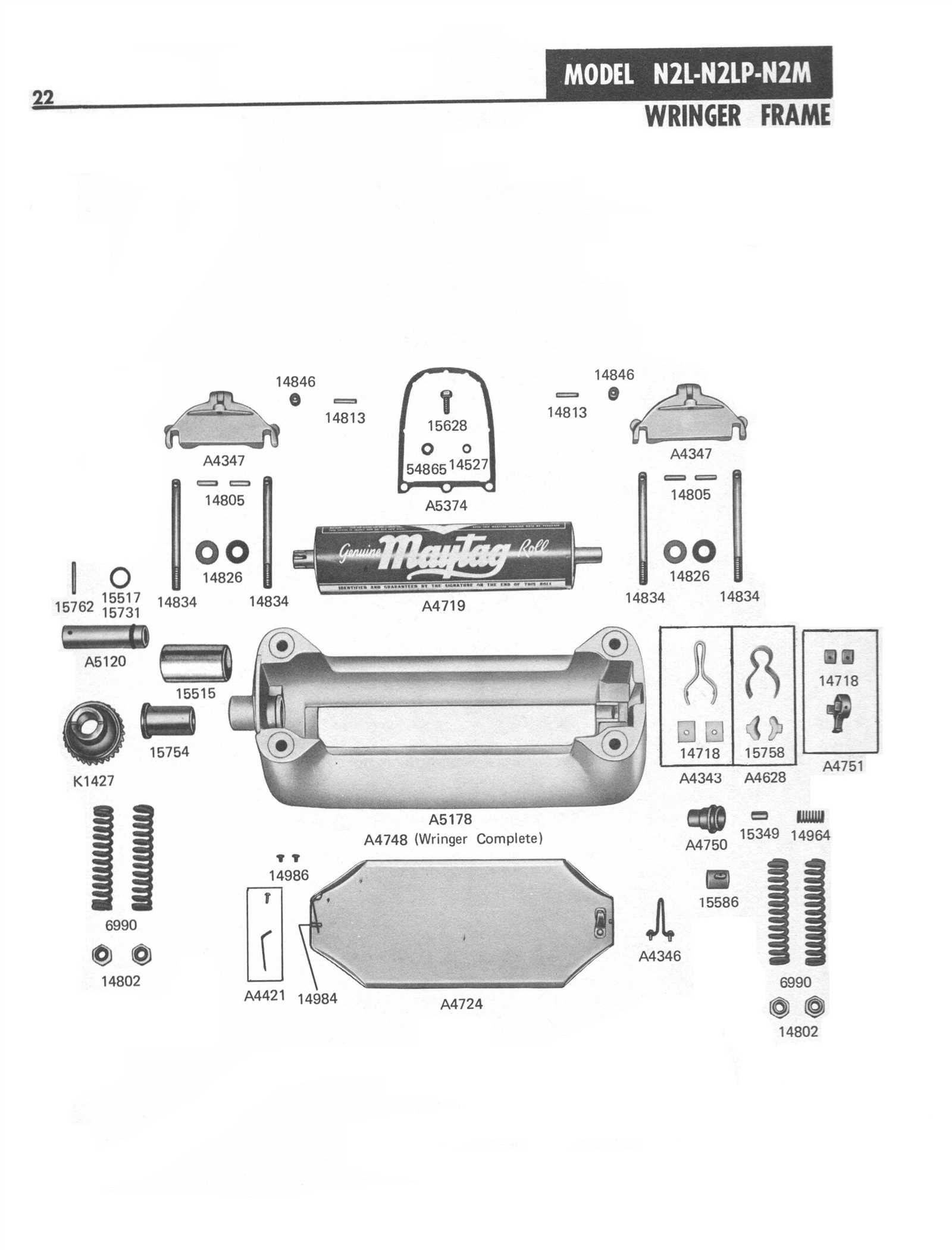 speed queen parts diagram