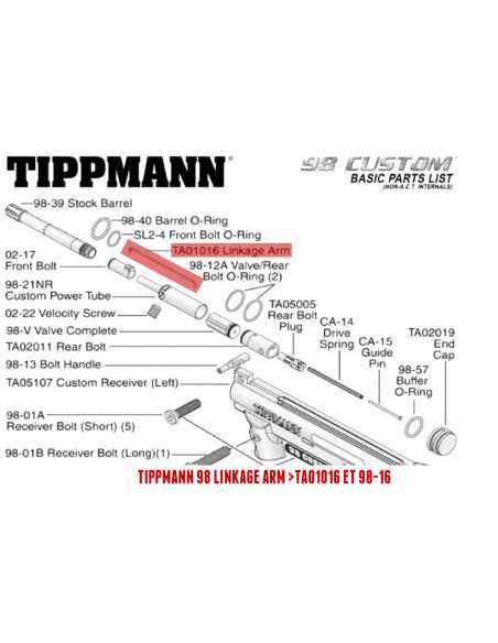 tippmann a 5 parts diagram