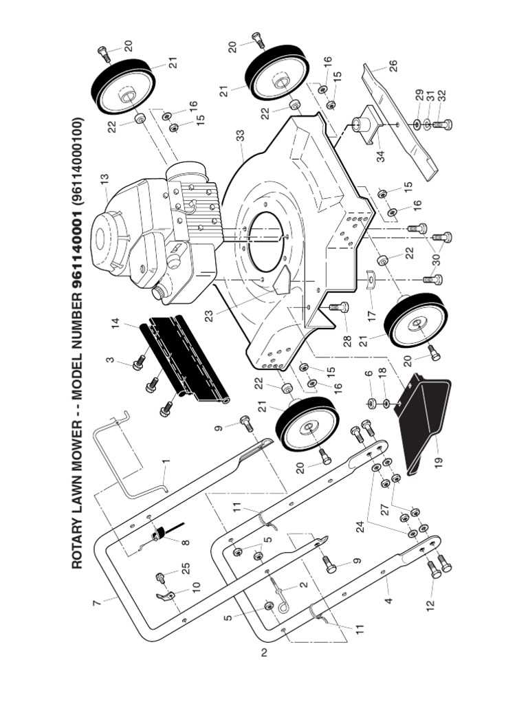 toro push mower parts diagram