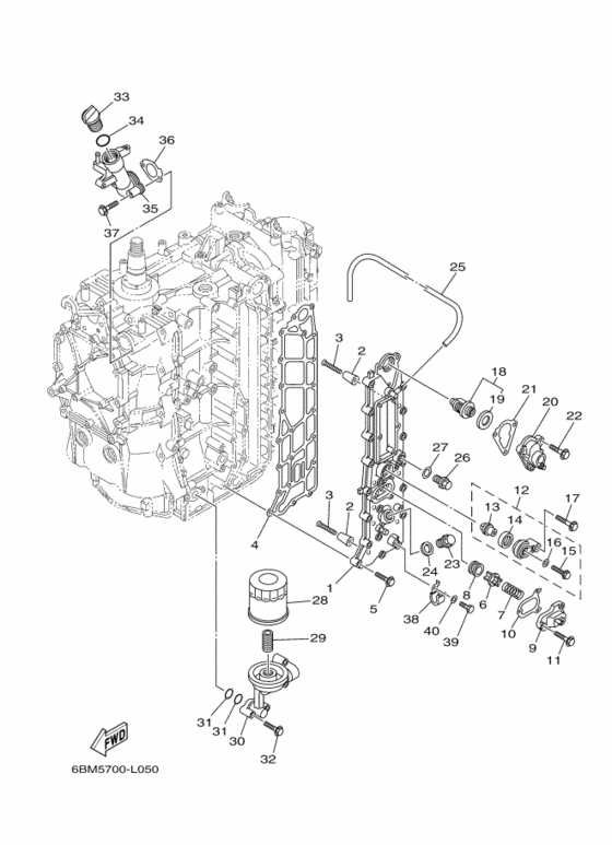 yamaha 150 outboard parts diagram