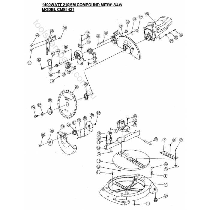 ryobi circular saw parts diagram