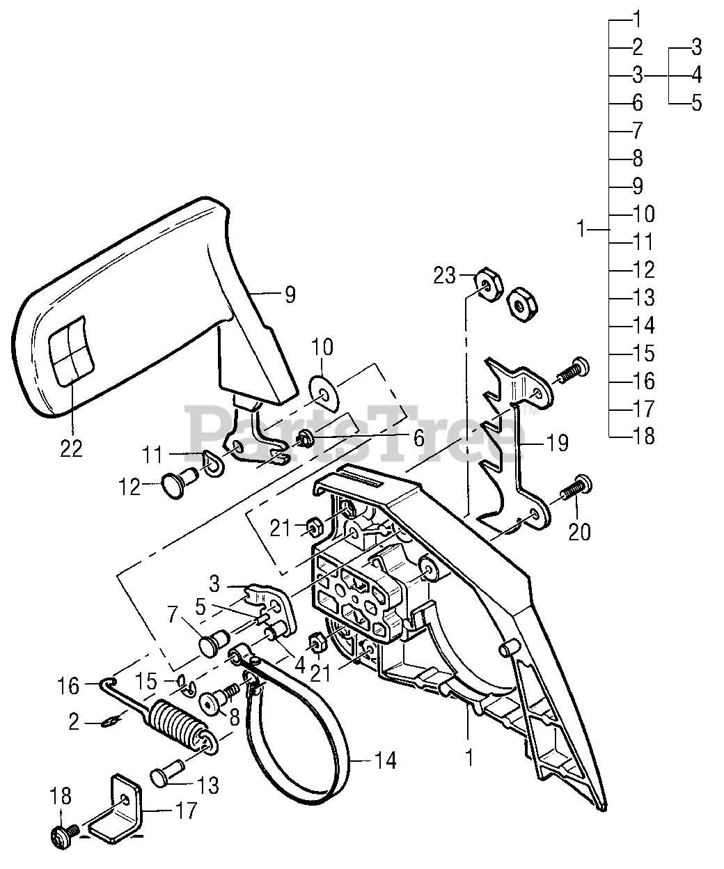 stihl 028 chainsaw parts diagram
