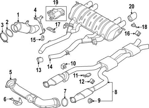 parts of exhaust system diagram