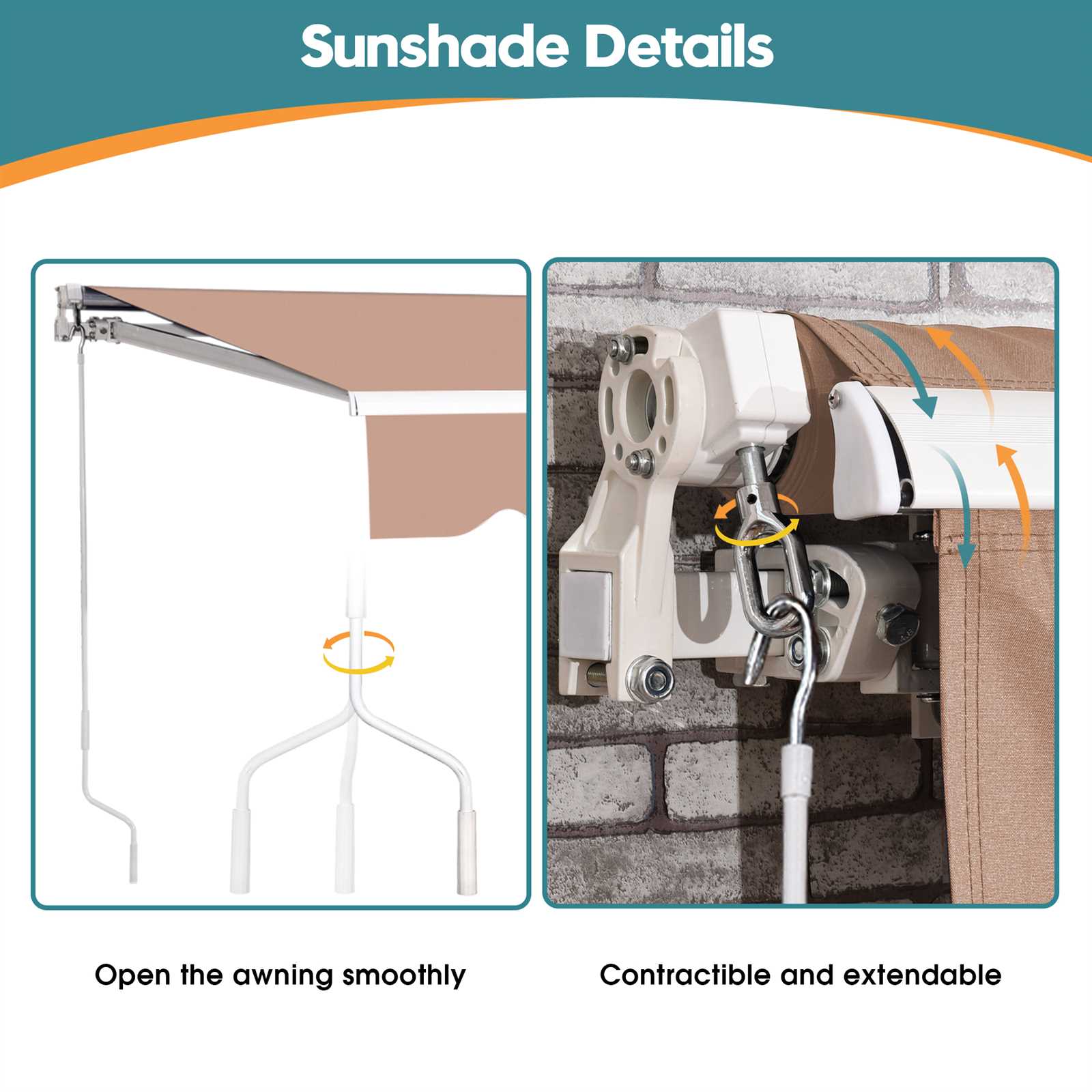 sunsetter parts diagram