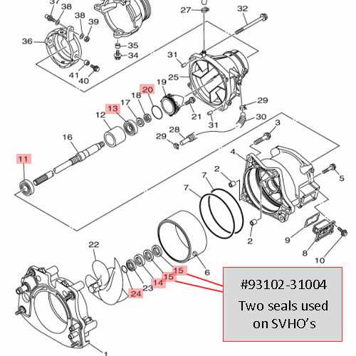 seadoo jet pump parts diagram