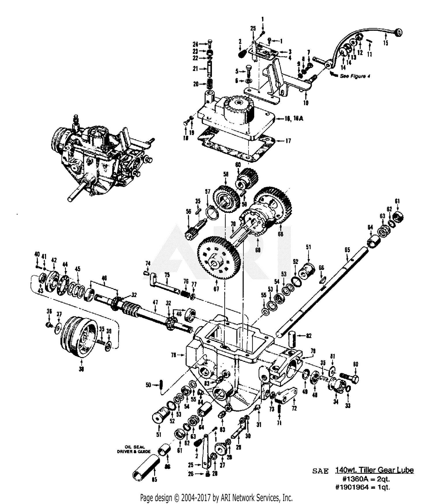 troy bilt tiller parts diagram