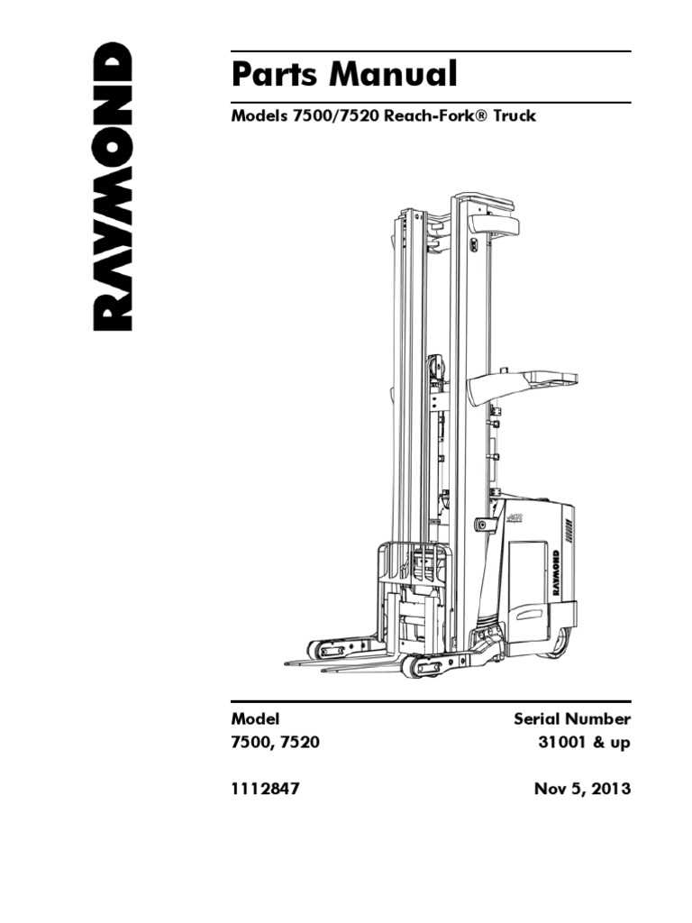 reach truck parts diagram