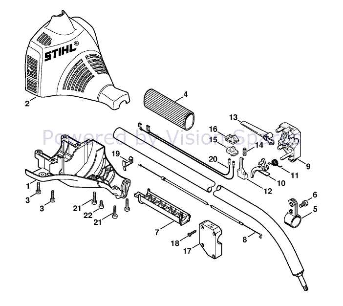 stihl fs 46 trimmer parts diagram