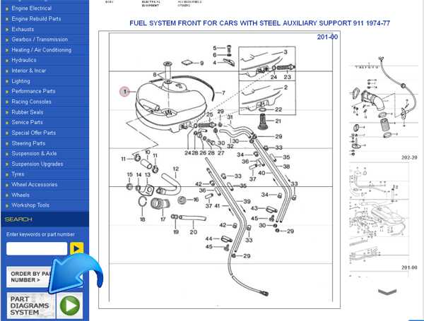 porsche parts diagrams