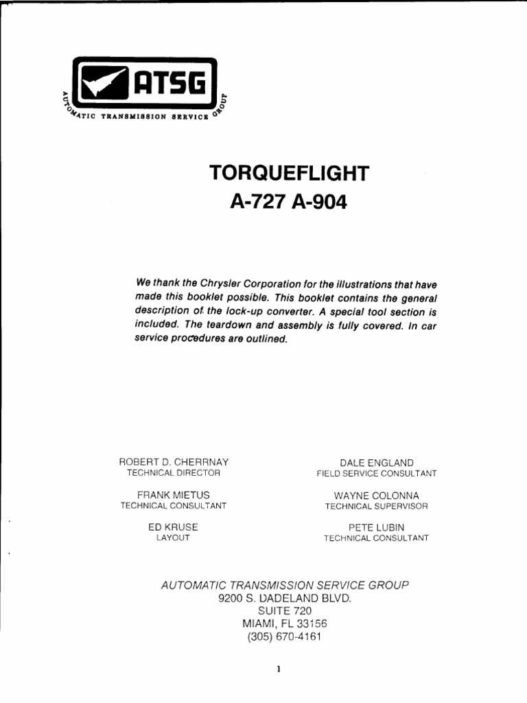 torqueflite 727 parts diagram