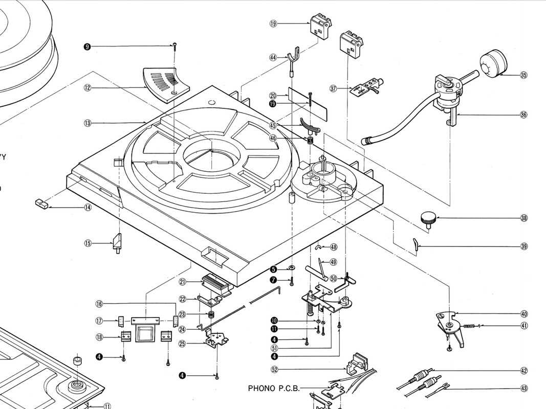 technics 1200 parts diagram