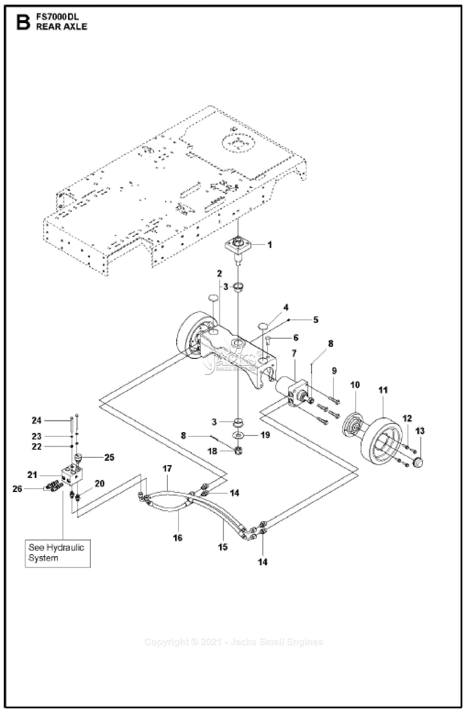 rear axle parts diagram